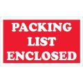 3 x 5" - "Packing List Enclosed" Labels