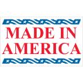 3 x 5" - "Made in America" Labels